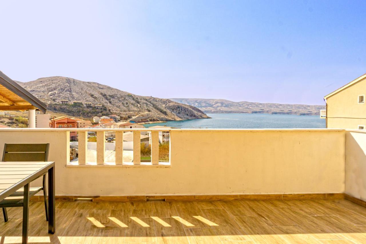 Modern Oceanview Apartment Metajna Exterior foto